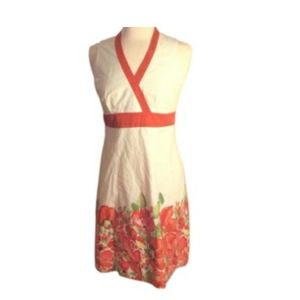 Ann Taylor floral fully midi dress size 16